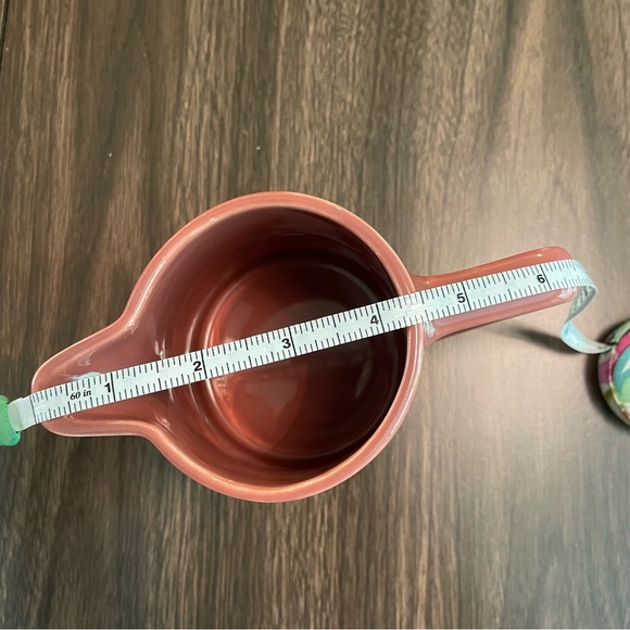 SOLD Vintage Homer Laughlin Harlequin Cream Pitcher Pink Dusty Rose Fiesta Ware - Picture 10 of 12